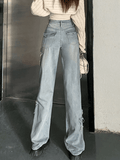 Vintage Distressed Star Patch Boyfriend Jeans-Outfit