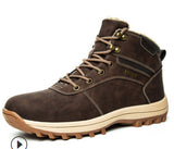 High-Top Snow Boots Cotton Shoes Winter Plus Velvet Warm Men's Leisure Outdoor Hiking Leisure