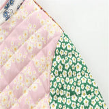Autumn And Winter New Women's Clothing Collar Printing Cotton Loose Casual Splicing Cotton