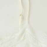 Women's 2025 Spring And Summer New French Cloth Age-Reduce Lace Splicing Open Fork