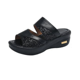 Slopes And Cold Slippers Women's Summer New Squint Fish Mouth Thick Bottom Wearing