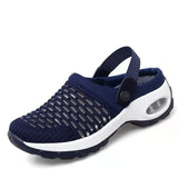 New Large-Size Mesh Women's Shoes Spring And Summer Daily Sandals One Foot And Half Drag Mother Shoes Air Cushion Women's