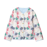 Autumn And Winter New Women's Clothing Collar Printing Cotton Loose Casual Splicing Cotton