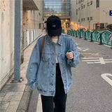 Zingj New Versatile Denim Jacket Korean Version Of The Ins Student Loose Jacket Denim Jacket Tide-Outfit