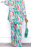 African Clothes For Women Two Piece Sets Long Tops Skinny Pants Matching Set Mesh Patchwork Tracksuit Set Plus Size