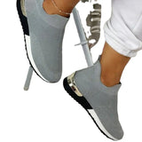 Wish New Flying Socks Shoes Elastic Cloth Large Size Women's Shoes Breathable Sports Single Shoe
