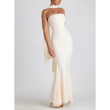 Women's New Body-Body-Bendered Ass Fishtail Dress Solid Dress Skirt