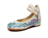 Zingj Shoes Ethnic Wind Sequins Peacock Embroidered Shoes Cloth Shoes Women's Shoes Mixed Batch Of Beef Tendon Soft Bottom Dance