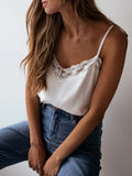 Lace Lace Splicing Sling Vest Woman 2025 Summer Set-Up