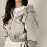 Hoodie Autumn Loose Long Sleeve Zipper