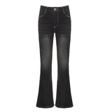 Retro Workwind Pocket Denim Micro-Tlaps Wash Water To Make Old Design Low-Rise Hottie Casual