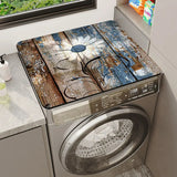 Zingj Drum Washing Machine Top Mat Anti-Skid Rubber Mat Laundry Room Water Suction Fast Dry Floor Mat Dust Protection