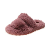 Autumn And Winter New Plush Slippers Women Home Warm Cotton Slippers Casual Fashion Wearing Hair Slippers