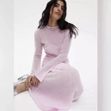 Hot Knitted Hollow Skirt + Vest Skirt Set Women's Soft Knitted Burqa Holiday