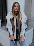 New Women's Fur All-In-One Velvet Splicing Cotton Vest Vest Vest Coat Women's Top