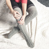 Zingj Selling Autumn And Winter Fashion Twist Knitting In The Long Tube Over The Knee Pile Pile Wool Socks For