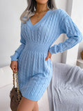 Wind Shooting Autumn And Winter Fashion Waists And Hips Dress Sweater Dress Women's