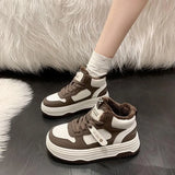 Shoes Women Plus Velvet Warm Thick-Soled Shoes 2025 Winter New Korean Version Of Casual Sports Shoes