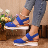 Slope Heel Sandals 2025 Summer New Broadband Head Sandals Women's