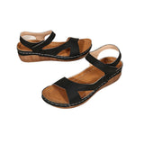 Asia Large-Size Magic Thick-Soled Sandals Women New Sewing Slope And Beach Cool Slippers