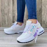 2025 New Casual Sneakers Women's Flying Slopes And Round Head With Mesh Breathable Women's