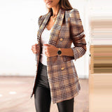 Spring-Summer Women's New Long-Sleeved Temperament Chromic Chromic Dress Short