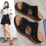 Women's Shoes And Slippers Wear 2025 Summer New Wish Fashion Round Head Comfortable Cool Stepping Line Casual