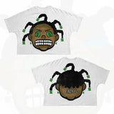 T-Shirt Hip-Hop Fun Cartoon Pattern Printing Oversized T-Shirt Original Gothic Cotton Short