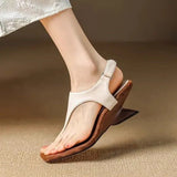 Sandals Women 2025 New Summer Wear High-Heeled Roman Shoes Niche Casual Sandals