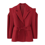 New Fashion Temperament Pad Long Sleeves Waistband Strap Shoulder