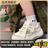 New Thick-Bottomed Plus Velvet Shoes Spring And Autumn Small White Shoes Women Casual Shoes Female Students Warm Cotton