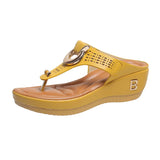 Large-Size Sandals Fashion Jacket Flip-Flops And Thick-Bottomed Sleek Roman Cool
