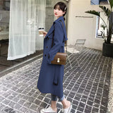 Zingj Trench Coat Female Spring And Autumn 2024 Spring New Medium And Long Korean British Style Small People Wear A