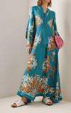 Women's New Summer Printing Seven-Sleeve Collar