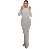Zingj Women's Fall 2024 New Fashion, Slim Hooded, Slit And Women's