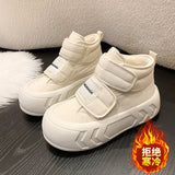 Velvet Warm Snow Boots Women 2025 New Winter Cotton Shoes Thick Head Bread Thick Bottoms With Short Cylinder