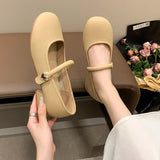 Head Light Mouth Retro 100 With Skirt Coarse Heel Single Shoes Women 2025 New Summer White French Mary Treasure