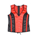 Color Butt Red Black Vest Men's Body