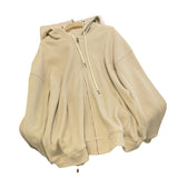 Zingj Hoodie Female Autumn New Loose Show Thin Design Sense Spring And Summer Coat Female Zipper