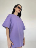 Cotton Collar Solid Color T-Shirt Girl 2025 Spring And Summer New Hot Cotton Short-Sleeved