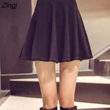 Women High Waist A-line Solid Mini Korean Style Trendy All-match Leisure Streetwear Vintage Daily Kawaii Hot Sale