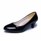 New Spring And Autumn Women's OL Professional Single Shoes Leather Shoes Round Head Low Fashion Women's Shoes