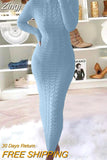 Women's Cable Knit Long Sweater Dress Crewneck Long Sleeve Solid Ribbed Bodycon Sweater Pullover Midi Jumper