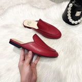 Half Slippers Women Summer Wear Muller Shoes 2022 New Flat