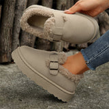 Snow Boots Women 2025 Winter New Retro Birken Cotton Boots Plus Thick Thick Cotton