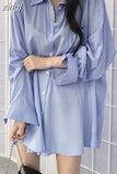 Harajuku Oversize Loose Casual Shirt Women Korean Fashion Wind Lazy Female Long Sleeve Blouse Chic Preppy Style Y2K
