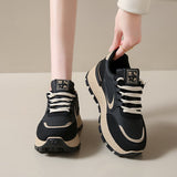 Casual Sneakers Women 2025 Autumn New Korean Version Of The Thick-Sed Forrest Shoes Student Running