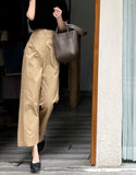 High-Waisted Narrow Version Of Straight Temperament Broad Leg Pants Women Spring And Autumn Thin Casual Hanging Nine-Point Trouser Suit