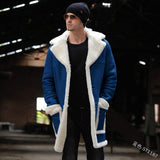 2025 New Fur One Men's Coat Burst Single Thick Coat Imitation Leather
