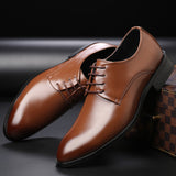Zingj Summer Formal Shoes Korean Version Board Shoes Office Shoes Business Tie Belt Solid Color Versatile Men's Casual Shoes Men's